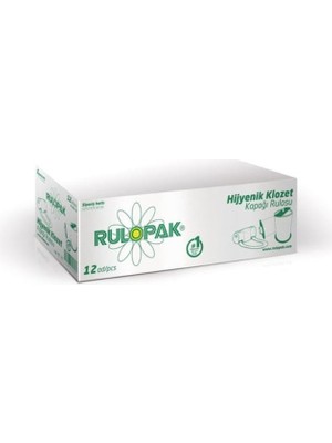 Rulopak Sensörlü Hijyenik Klozet Kapağı Rulosu 12'li