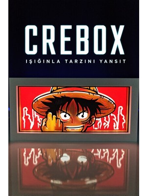 Maison Luré Luffy Işıklı Dekoratif Çerçeve ile Odanıza Neşeli Dokunuş Masa ve Gece Lambası