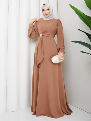 Rd Misstanbul Collection Medine Ipeği Tokalı Elbise