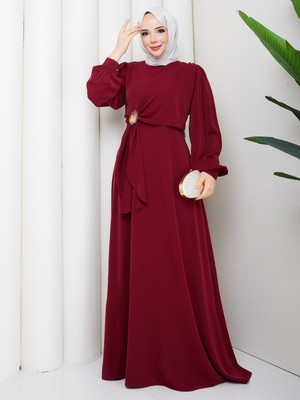 Rd Misstanbul Collection Medine Ipeği Tokalı Elbise