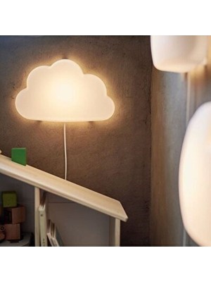 Maison Luré Bulut Şeklinde LED Çocuk Odası Lambası, Yumuşak Beyaz Işık Masa ve Gece Lambası