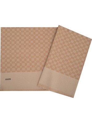 Aker Vizon 75X190 cm Elegance Monogram Şal