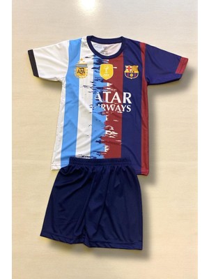 North Babıl Arjantin x Barcelona Mix Messi Çocuk Forma