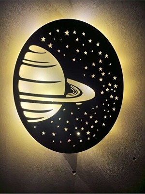 Maison Luré Uzay Temalı LED Gün Işığı, Çocuk ve Genç Odalarına Renkli Dekor Masa ve Gece Lambası