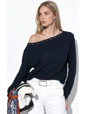 Hiccup Kadınlar Busem Kadın Bisiklet Yaka Polar Sweatshirt Siyah
