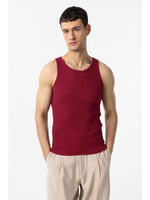 Antioch Bordo Slim Fit Erkek Atlet