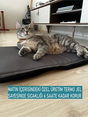 Orvessa Sıcak Konfor Matı, 65X40 Cm, Hem Sıcak Hem Soğuk Kullanımına Uygun Kedi ve Köpek Yatağı