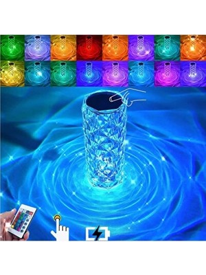 Orvessa Kumandalı Renkli Rgb Atmosfer Lambası - Dokunmatik ve Şarjlı Masa ve Gece Lambası