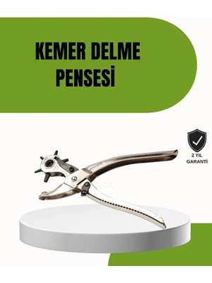 Herşey Trend Deride Kemer Çanta Ayakkabı Delme Pensesi 6 Uçlu Döner Başlıklı Tamir Aleti