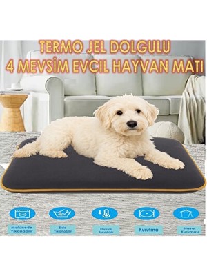Orvessa 4 Mevsim Termojel Mat, Sıcak Veya Soğuk Kullanıma Uygun Kedi ve Köpek Yatağı 60X40CM