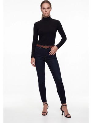 Cemo Kadın Yüksek Bel Skinny Fit Jean Pantolon