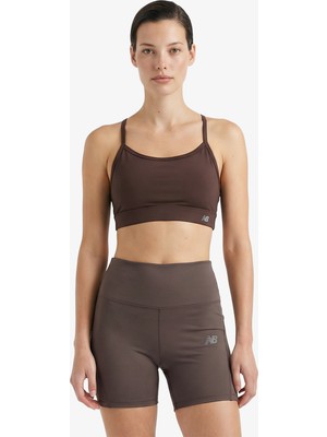 New Balance Essential Yoga Bra Kadın Kahverengi Bra.abj