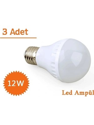 Aesco 12W Enerji Tasarruflu LED Ampul ( 3 Adet )