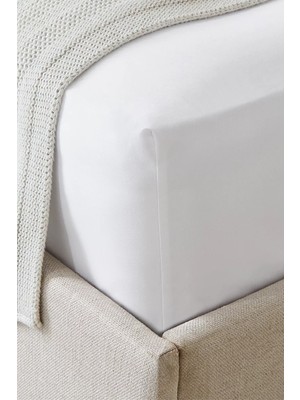 The White Company 300 Tel Mısır Pamuklu Saten Lastikli Çarşaf