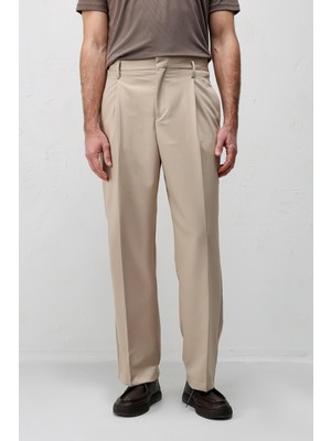 Antioch Taş Relaxed Fit Pileli Erkek Pantolon