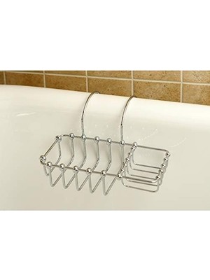 Maxi Trendy Brass CC2161 Vintage Pençe Ayak Banyo Sabunluk, 20X10 Cm, Parlak Krom