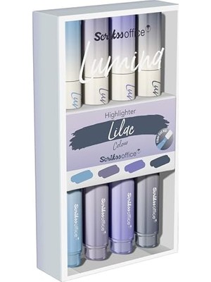 Maxi Trendy Lumina Fosforlu Kalem Lilac, 4'lü Set, Lilac