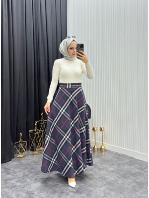 Moda Yağmur Asmin Etek Lacivert