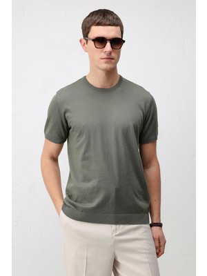 Antioch Haki Comfort Slim Triko T-Shirt