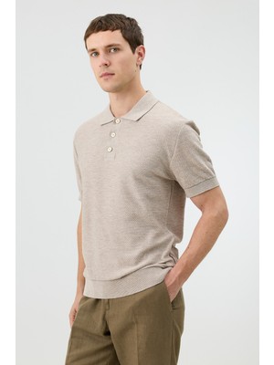 Antioch Taş Dokulu Polo Yaka Triko Erkek T-Shirt