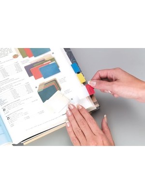 Maxi Trendy Post-It 686-RYB Sert Seperatör Dosyalama Için Ideal, Sert Polyester Indeks Kırmızı, Sarı, Mavi Kırmızı