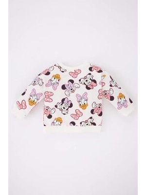 Maxi Trendy Kız Bebek Kız Bebek  Mickey & Minnie Bisiklet Yaka Sweatshirt
