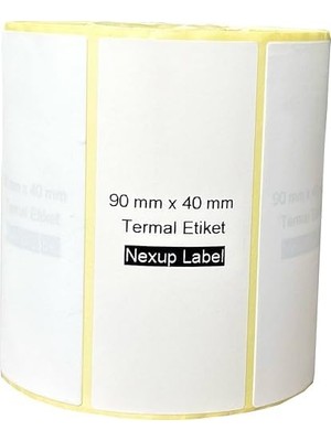 Maxi Trendy 90X40 mm Termal Etiket, Barkod/adres/kargo Termal Etiketleri,  ve Diğer Yazıcılarla Uyumlu
