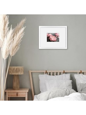 Maxi Trendy Beyaz 11X14 Resim Çerçevesi - Mat ile 5x7 Çerçeve Veya 11X14 Çerçeve Olarak Kullanın - Kırılmaya Dayanıklı Camlı Ahşap ve Duvar Için Asma Donanımı Içerir