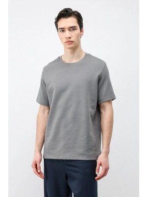Antioch Füme Regular Fit Basic Erkek T-Shirt
