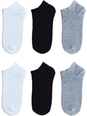 QUALITY WALKING Monochrome Series Patik Çorap 6'lı Set