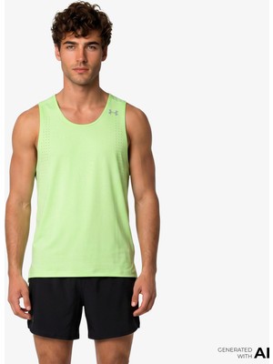 Under Armour Velociti Pro Singlet Erkek Sarı Koşu ATLET.712