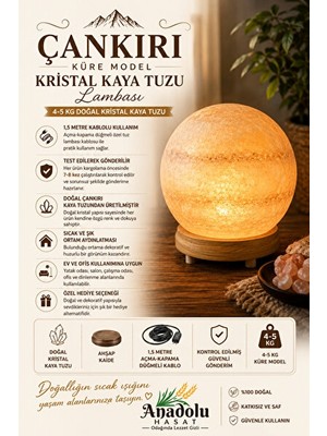 Maison Luré Doğal Kaya Tuzu Lambasıyla Sıcak ve Şık Ortamlar Masa ve Gece Lambası