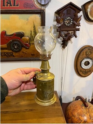 Maison Luré Antika Tarzda Dekoratif Gaz Lambası, Vintage ve Şık Atmosfer Masa ve Gece Lambası