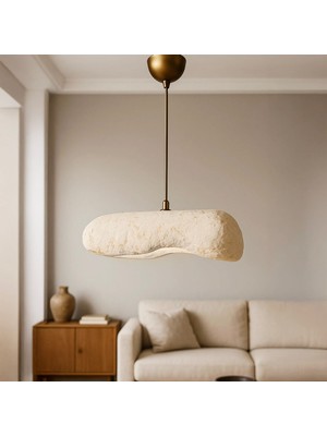 Hmy Design Livora Handmade Karbon Beton Avize - Bej