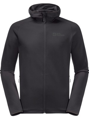 Jack Wolfskin Baiselberg Hooded Fz Erkek Gri Polar Ceket