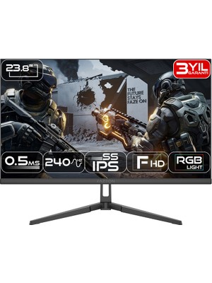 FAZEON X24F241S 24" 240Hz 0.5ms FAST IPS FHD HDMI*1 +DP*1+USB*1 RGB GAMING MONITOR