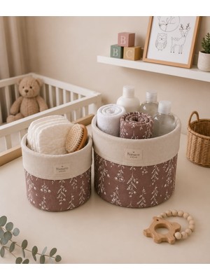 Drsn Ticaret Nünüco Atelier 2'li Çok Amaçlı Bebek Odası Düzenleyici Sepet