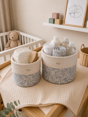 Drsn Ticaret Nünüco Atelier 2'li Çok Amaçlı Bebek Odası Düzenleyici Sepet