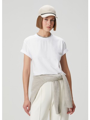 Brunello Cucinelli Beyaz T-Shirt