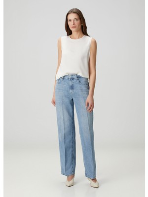7 For All Mankind Iris Stovepipe Straight Mavi Jean Pantolon