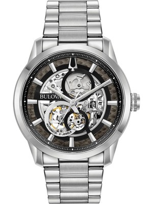 Bulova 96A208 Miyota 8N26 Gri Çelik Erkek Kol Saati