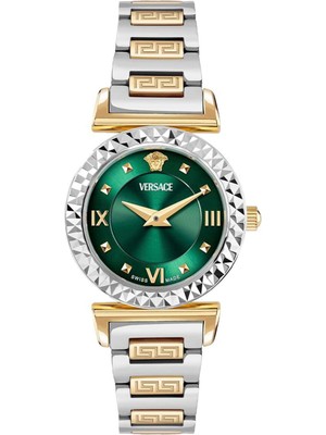 Versace VRSCVEGFA0625 Altın Rengi Metalik Gri Çelik Kadın Kol Saati