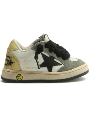 Golden Goose Ball Star Beyaz Unisex Çocuk Deri Sneaker