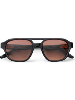 Unique Design Milano The Richie Siyah Asetat Unisex Güneş Gözlüğü