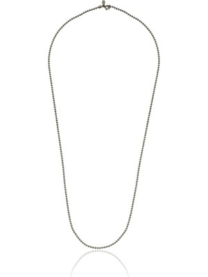 Melie Jewelry Ball 925 Ayar Gümüş Erkek Zincir Kolye