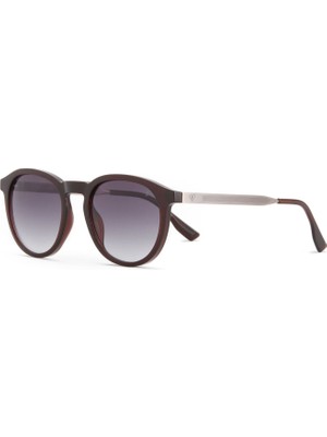 Blancia Milano Bc 1299 C2 Oval Koyu Kahve Gri Erkek Güneş Gözlüğü