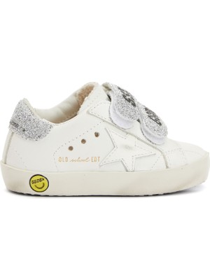 Golden Goose Old School Beyaz Unisex Çocuk Deri Sneaker