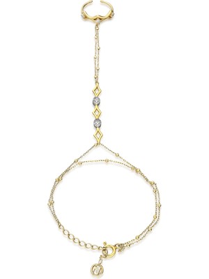 Nayra Jewelry Eternity 18 Ayar Altın Kaplama Kadın Şahmeran