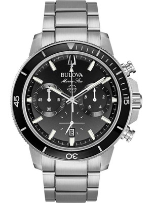 Bulova 96B272 Marine Star Gri Çelik Erkek Kol Saati