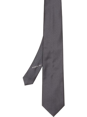 Zegna Gri Ipek Kravat